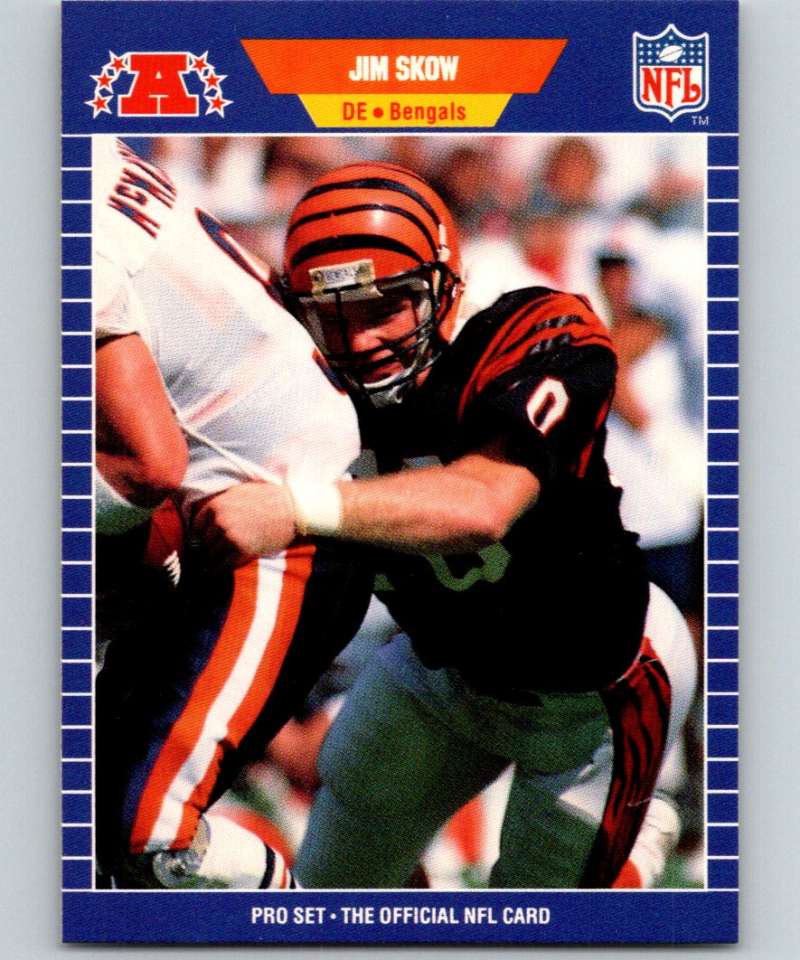 1989 Pro Set #67 Jim Skow Bengals NFL Football Image 1