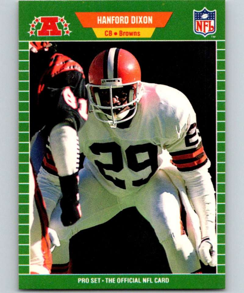 1989 Pro Set #75 Hanford Dixon Browns NFL Football
