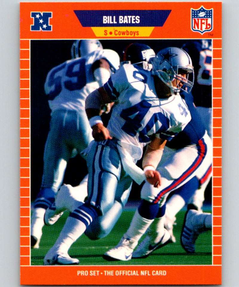 1989 Pro Set #87 Bill Bates Cowboys NFL Football