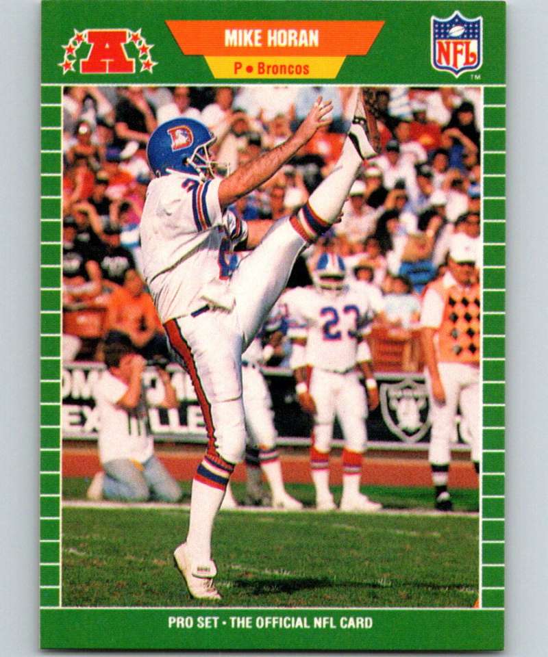 1989 Pro Set #103 Mike Horan Broncos NFL Football Image 1