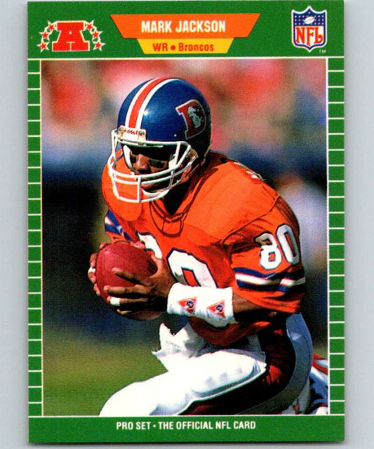 1989 Pro Set #104 Mark Jackson Broncos NFL Football Image 1