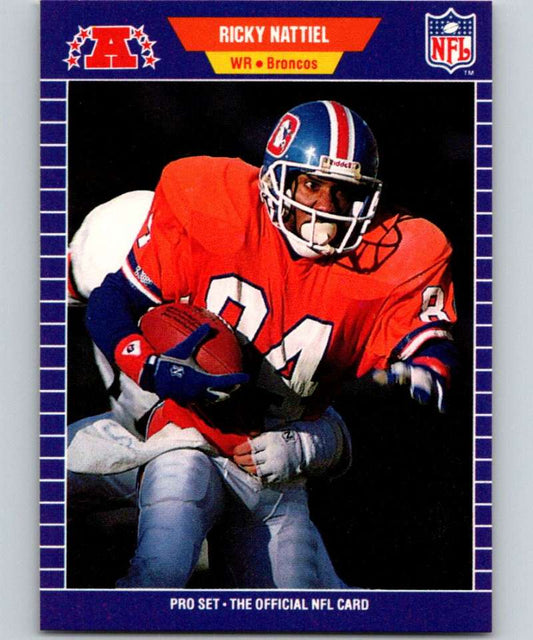 1989 Pro Set #109 Ricky Nattiel Broncos NFL Football Image 1