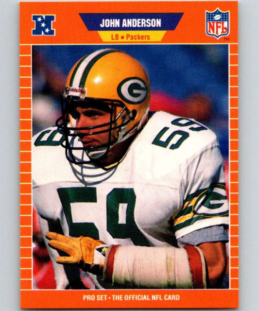 1989 Pro Set #128 John Anderson Packers NFL Football Image 1