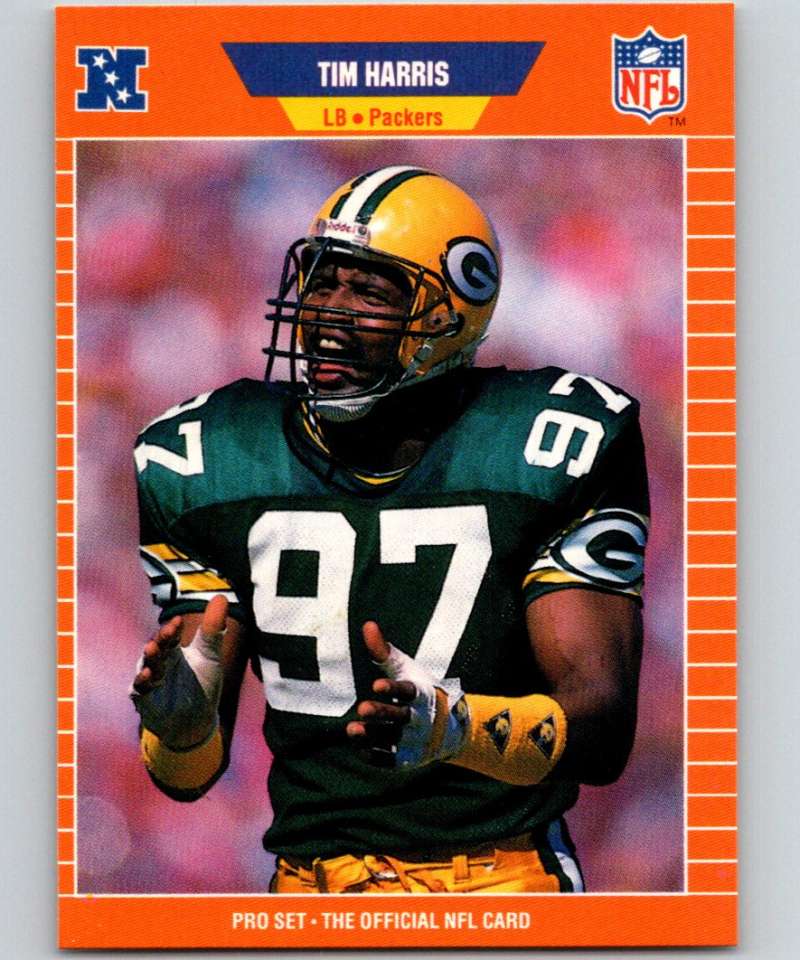 1989 Pro Set #131 Tim Harris Packers NFL Football Image 1
