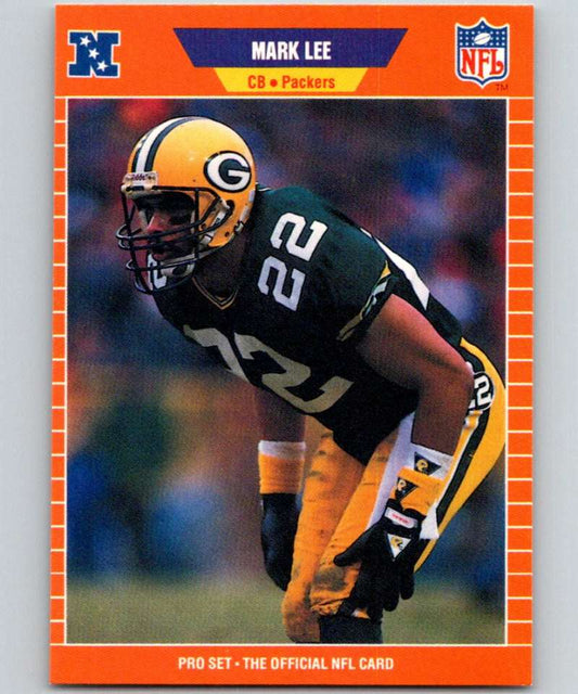 1989 Pro Set #132 Mark Lee Packers NFL Football Image 1