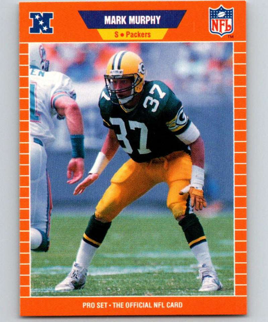 1989 Pro Set #134 Mark Murphy Packers NFL Football Image 1
