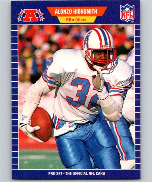 1989 Pro Set #145 Alonzo Highsmith Oilers NFL Football Image 1