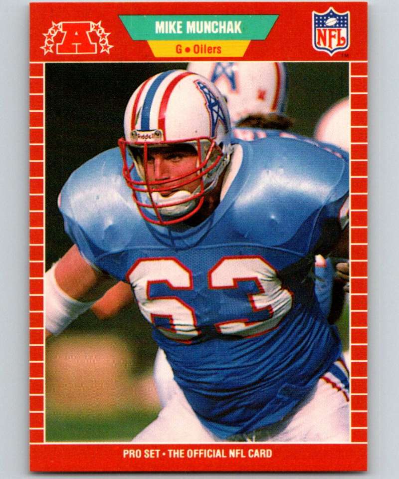 1989 Pro Set #150 Mike Munchak Oilers NFL Football Image 1