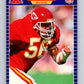 1989 Pro Set #171 Dino Hackett Chiefs NFL Football Image 1