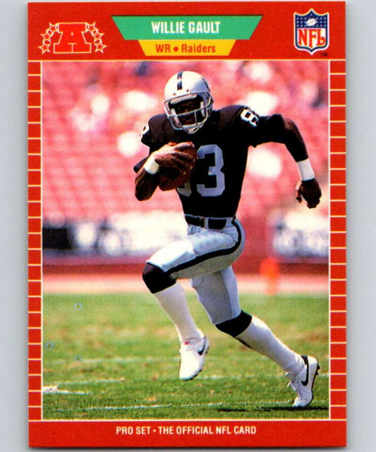 1989 Pro Set #184 Willie Gault LA Raiders NFL Football Image 1
