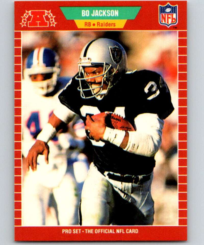 1989 Pro Set #185 Bo Jackson LA Raiders NFL Football