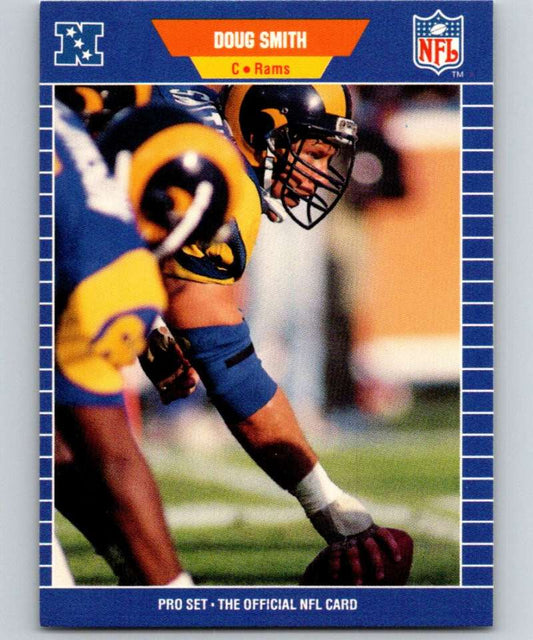1989 Pro Set #208 Doug Smith LA Rams NFL Football Image 1