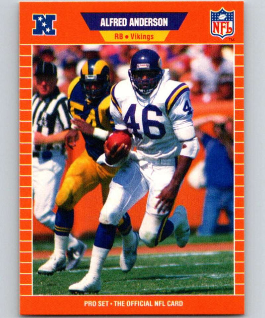 1989 Pro Set #226 Alfred Anderson Vikings NFL Football