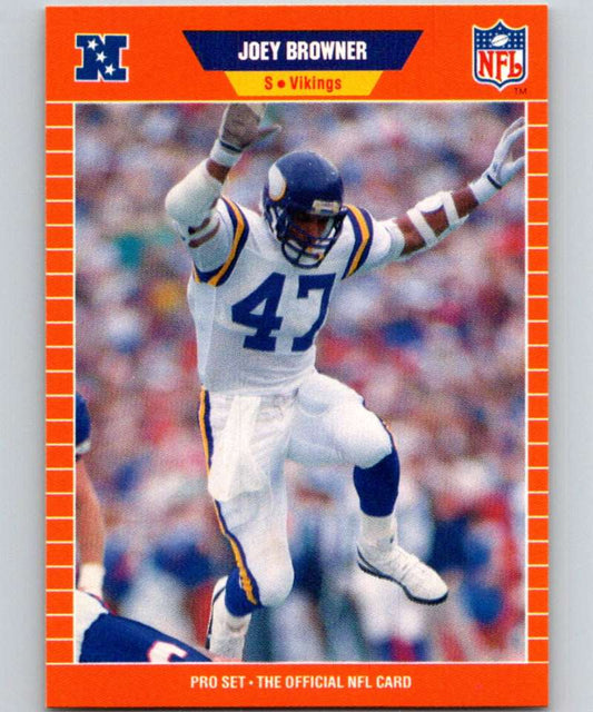 1989 Pro Set #227 Joey Browner Vikings NFL Football Image 1