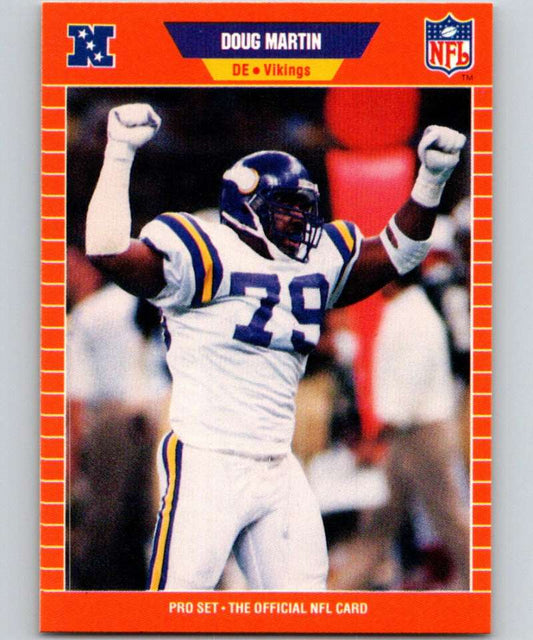 1989 Pro Set #236 Doug Martin Vikings NFL Football