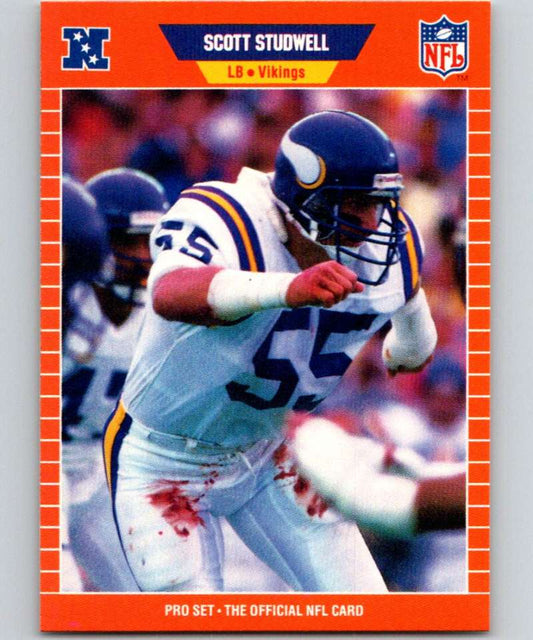 1989 Pro Set #240 Scott Studwell Vikings NFL Football Image 1
