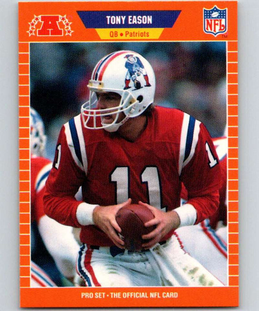 1989 Pro Set #247 Tony Eason Patriots NFL Football Image 1