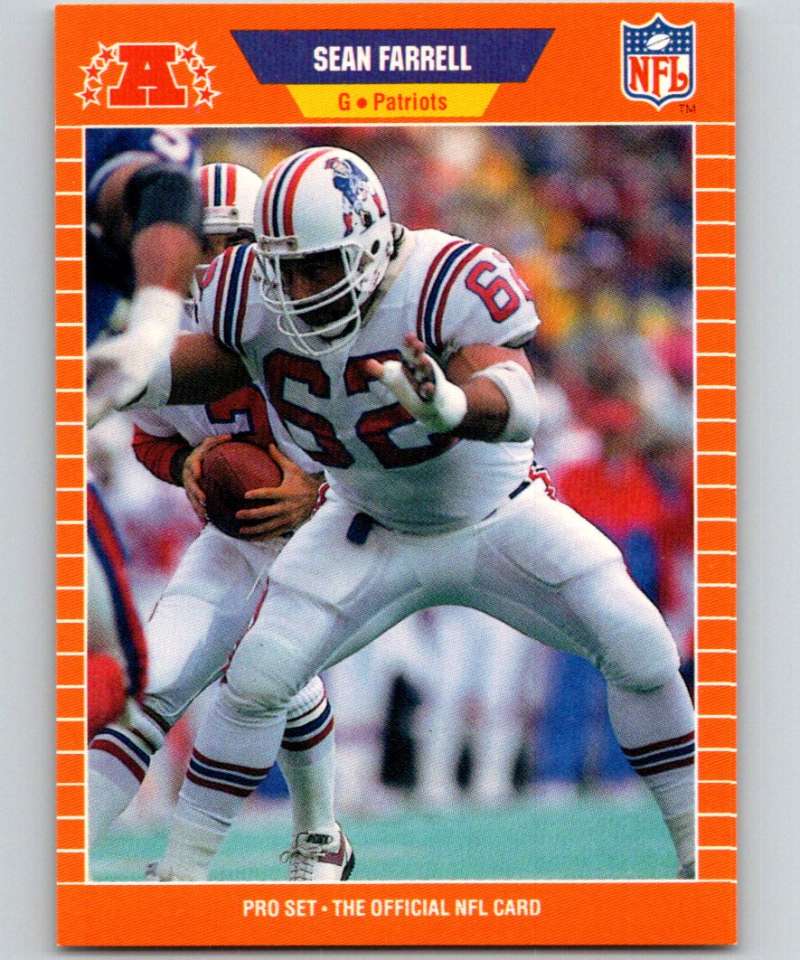 1989 Pro Set #248 Sean Farrell Patriots NFL Football Image 1