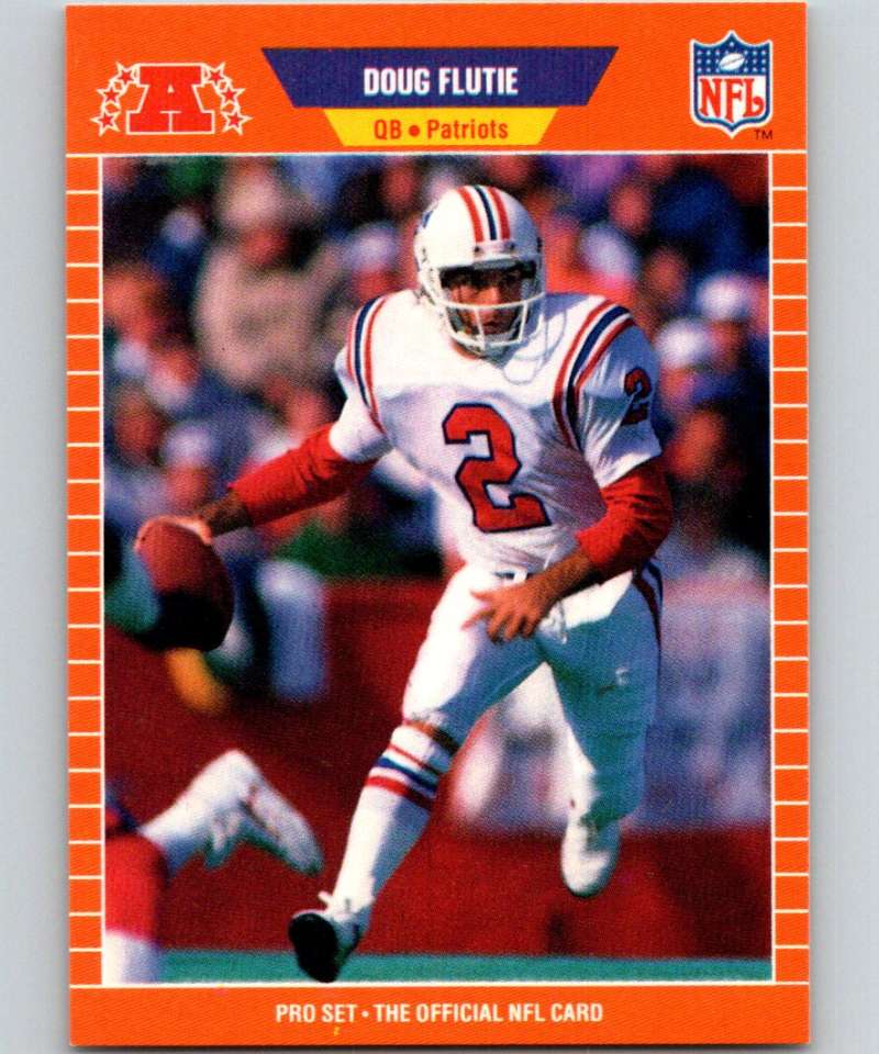 1989 Pro Set #249 Doug Flutie Patriots NFL Football Image 1