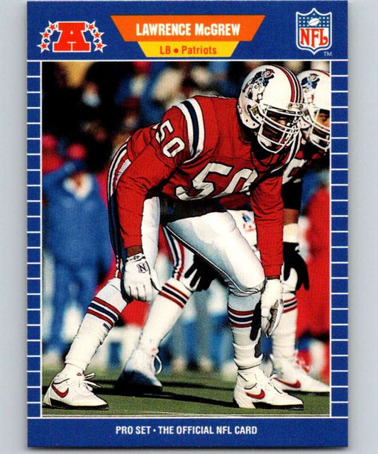 1989 Pro Set #254 Larry McGrew Patriots NFL Football