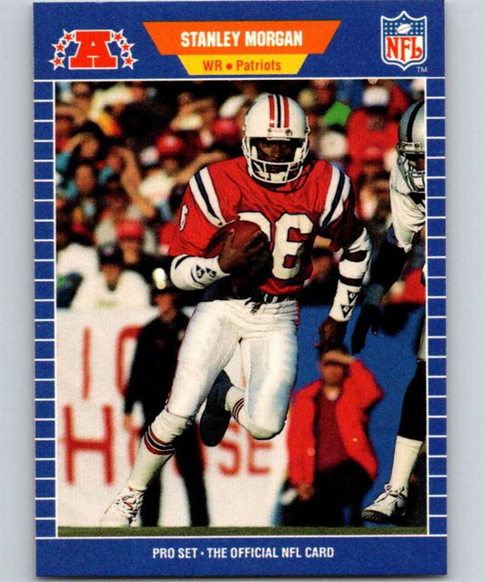 1989 Pro Set #255 Stanley Morgan Patriots NFL Football Image 1