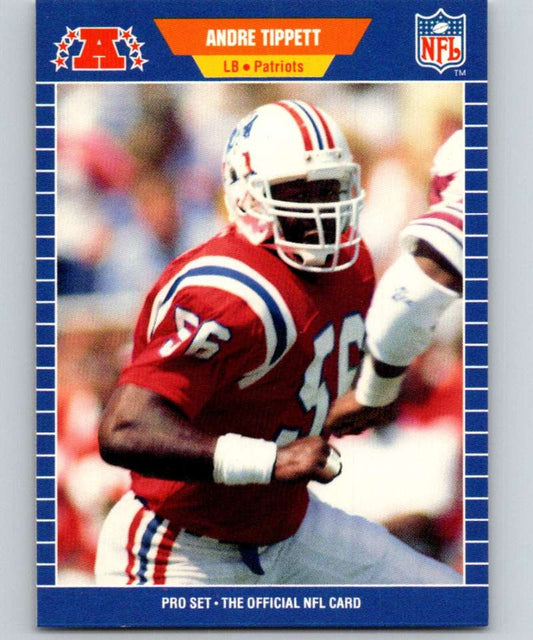1989 Pro Set #258 Andre Tippett Patriots NFL Football Image 1