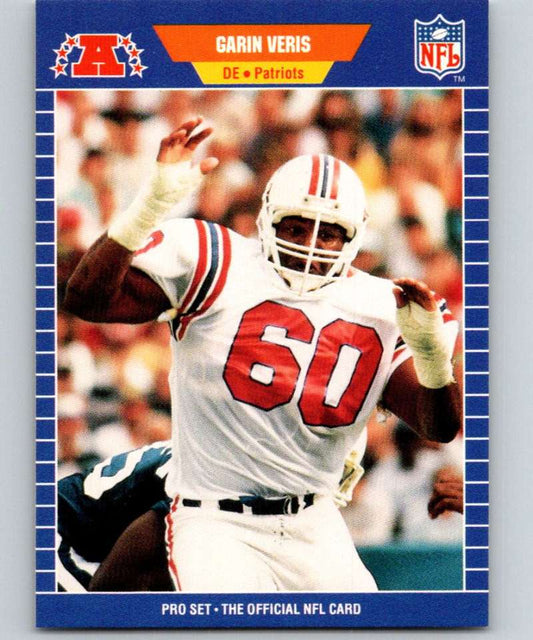 1989 Pro Set #259 Garin Veris Patriots NFL Football Image 1