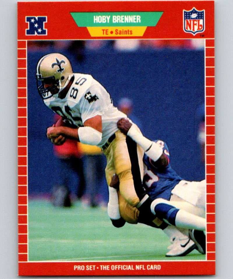 1989 Pro Set #262 Hoby Brenner Saints NFL Football Image 1