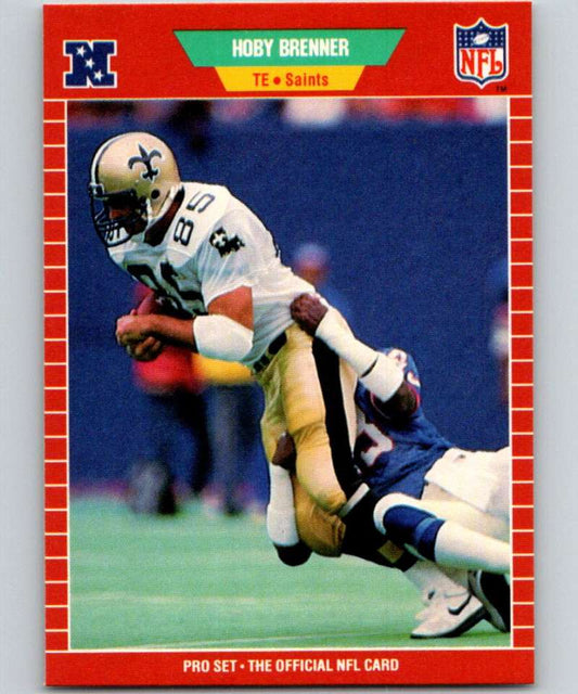 1989 Pro Set #262 Hoby Brenner Saints NFL Football Image 1