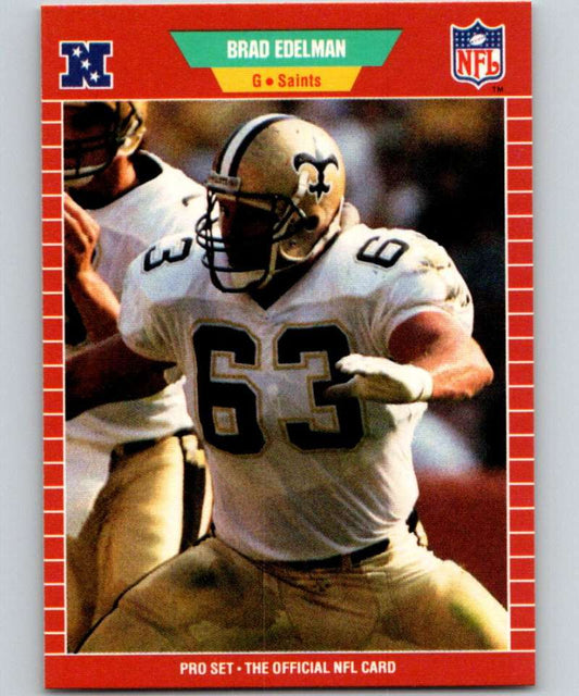 1989 Pro Set #264 Brad Edelman Saints NFL Football
