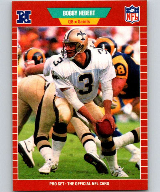 1989 Pro Set #266 Bobby Hebert Saints ERR NFL Football