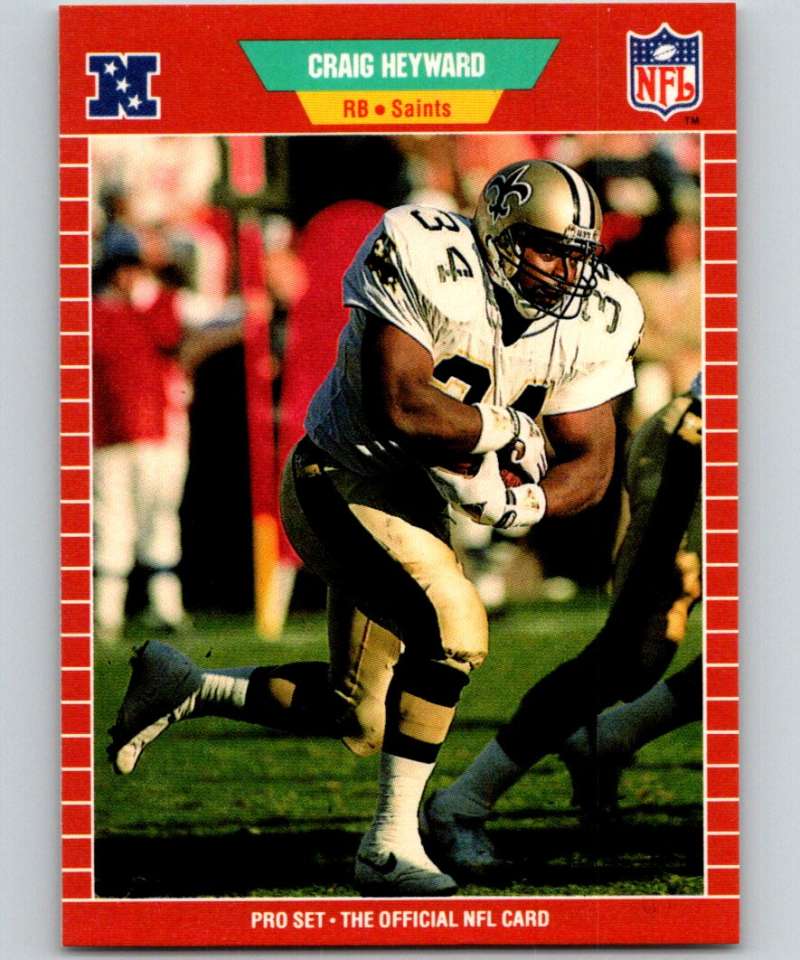 1989 Pro Set #267 Craig Heyward RC Rookie Saints NFL Football Image 1