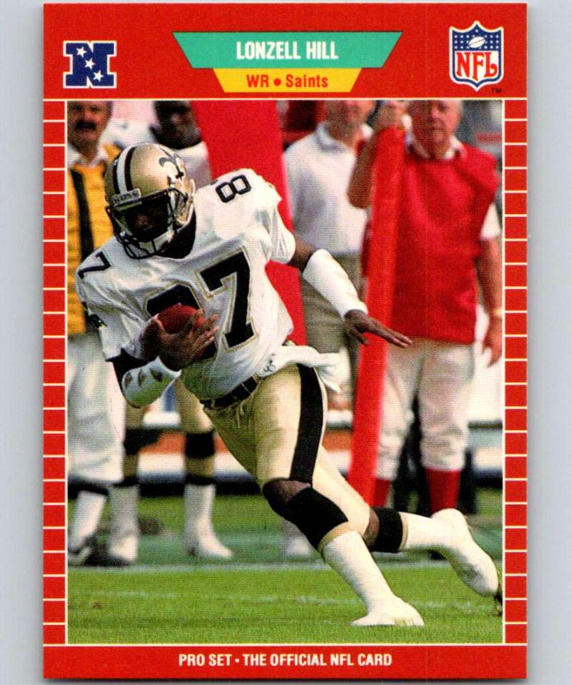 1989 Pro Set #268 Lonzell Hill Saints NFL Football Image 1