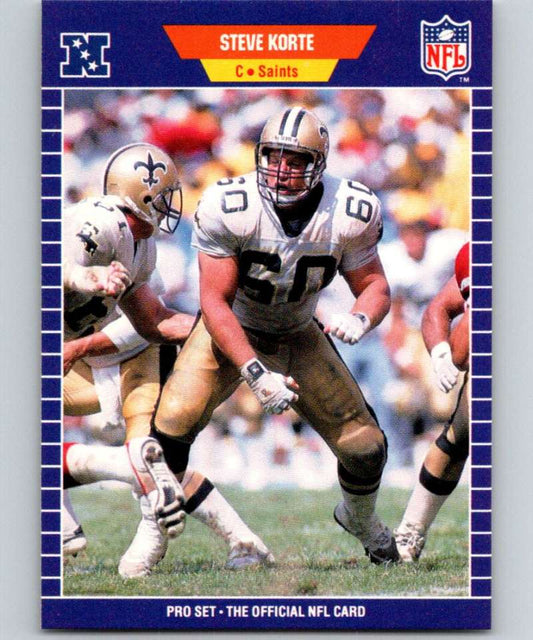 1989 Pro Set #271 Steve Korte Saints NFL Football