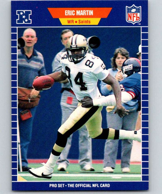 1989 Pro Set #272 Eric Martin Saints NFL Football Image 1