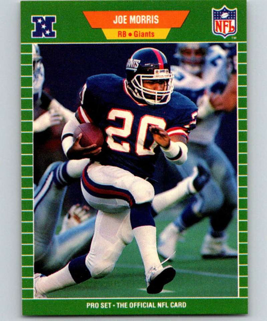 1989 Pro Set #289 Joe Morris NY Giants NFL Football Image 1
