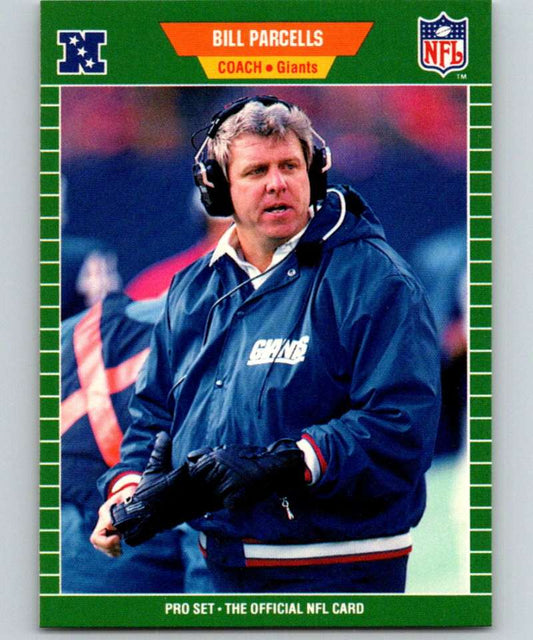 1989 Pro Set #293 Bill Parcells/ RC Rookie NY Giants NFL Football