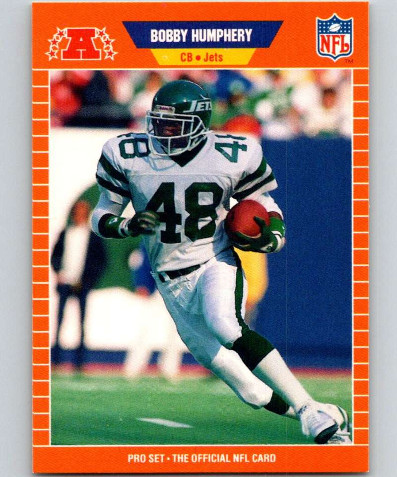 1989 Pro Set #299 Bobby Humphery NY Jets NFL Football Image 1