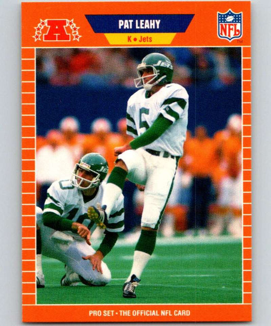 1989 Pro Set #300 Pat Leahy NY Jets NFL Football Image 1