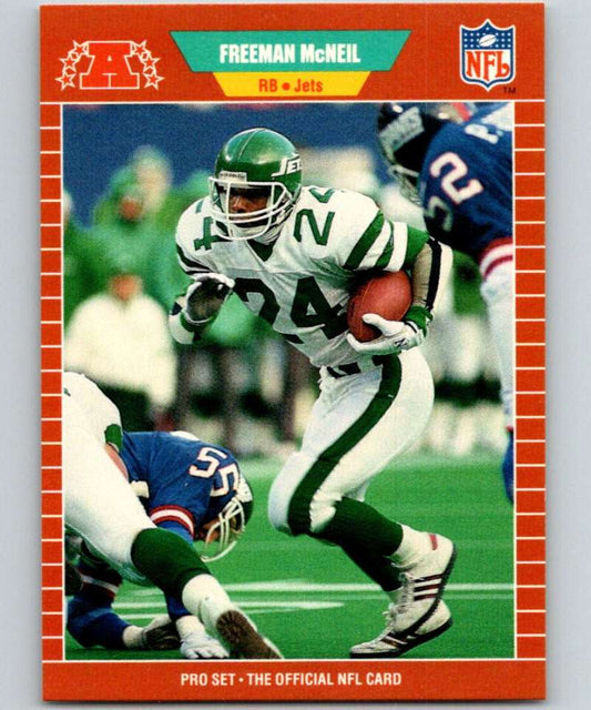 1989 Pro Set #304 Freeman McNeil NY Jets NFL Football Image 1