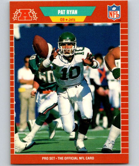 1989 Pro Set #306 Pat Ryan NY Jets NFL Football Image 1