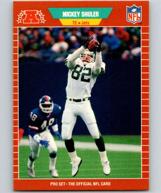 1989 Pro Set #307 Mickey Shuler NY Jets NFL Football Image 1