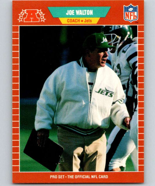 1989 Pro Set #311 Joe Walton NY Jets CO NFL Football