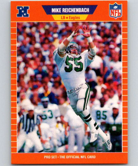 1989 Pro Set #320 Mike Reichenbach Eagles NFL Football Image 1