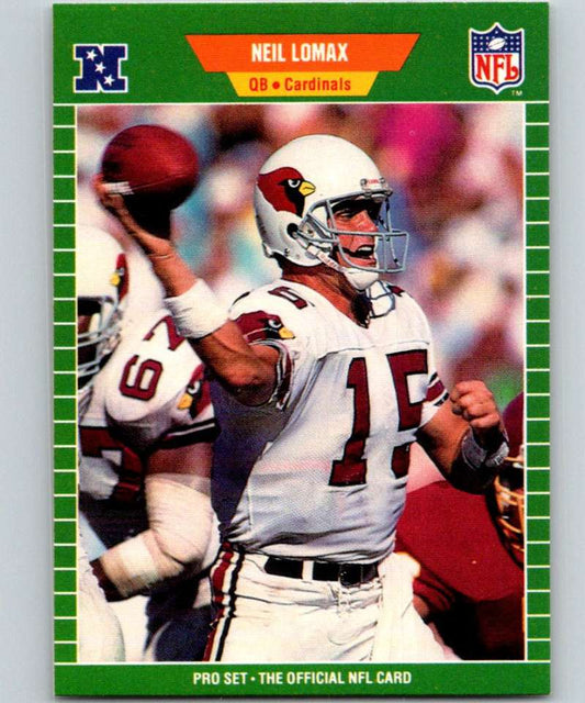 1989 Pro Set #331 Neil Lomax Cardinals NFL Football Image 1