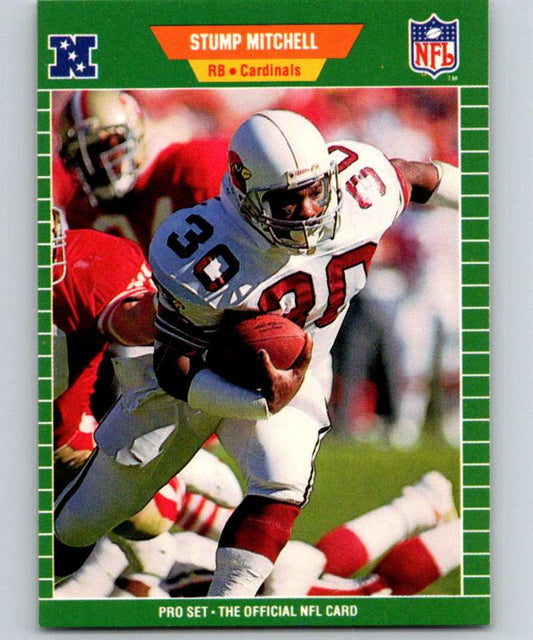 1989 Pro Set #333 Stump Mitchell Cardinals NFL Football Image 1