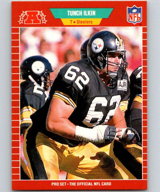 1989 Pro Set #349 Tunch Ilkin RC Rookie Steelers NFL Football
