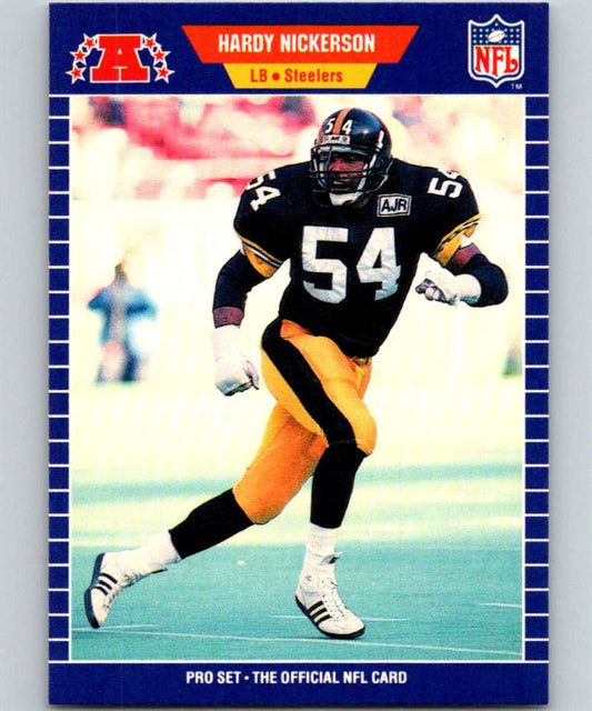 1989 Pro Set #353 Hardy Nickerson RC Rookie Steelers NFL Football