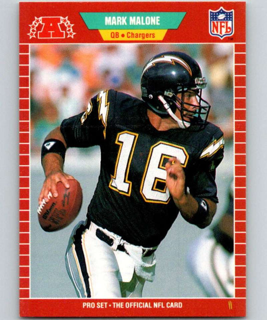 1989 Pro Set #362 Mark Malone Chargers NFL Football Image 1