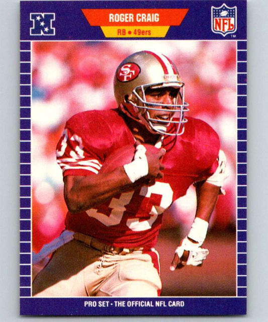 1989 Pro Set #372 Roger Craig 49ers NFL Football Image 1